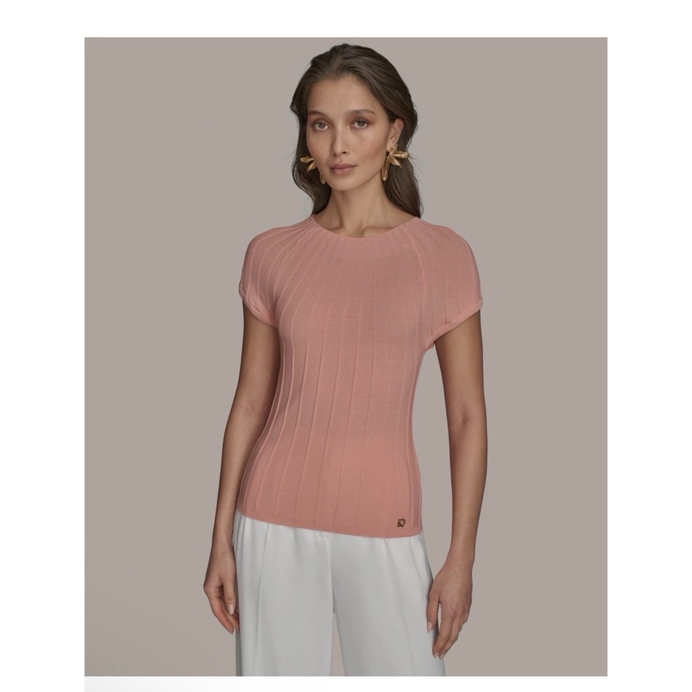 Donna Karan New York Women's Cap Sleeve Sweater Size L 0557